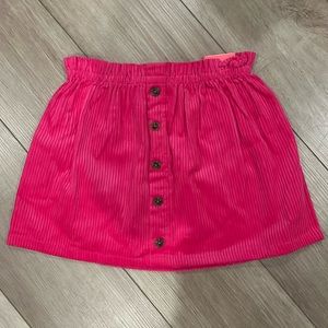 NWT Isaac Mizrahi Kids Collection Pink Corduroy Cotton Skirt Girls